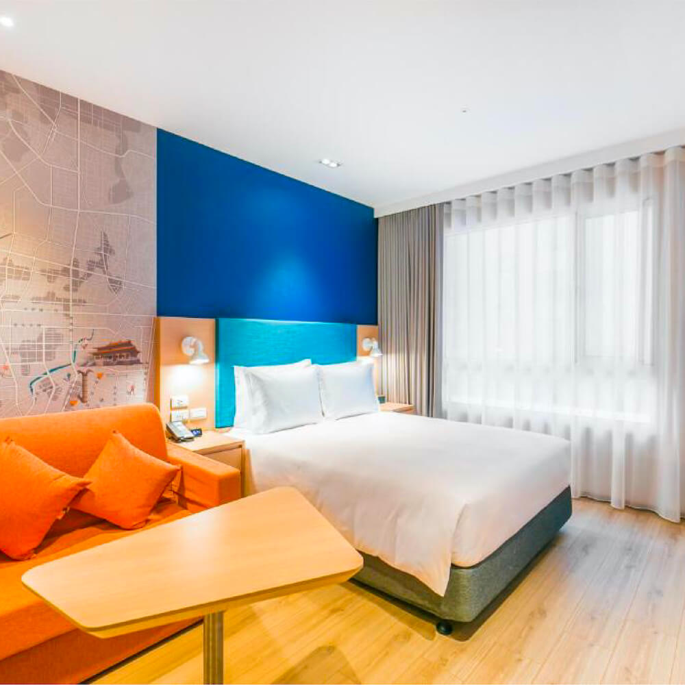 台中逢甲智選假日酒店 Holiday Inn Express Taichung Fengchia 的沐浴備品是使用 Sunlife 晨居的 Soak 的飯店民宿沐浴用品系列