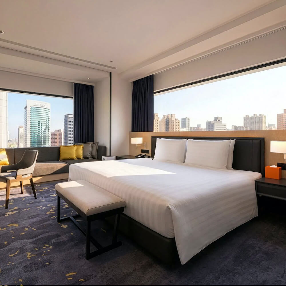 高雄住宿日航酒店 Hotel Nikko Kaohsiung 的沐浴備品是使用 Sunlife 晨居的 ESPA 的飯店民宿沐浴用品系列